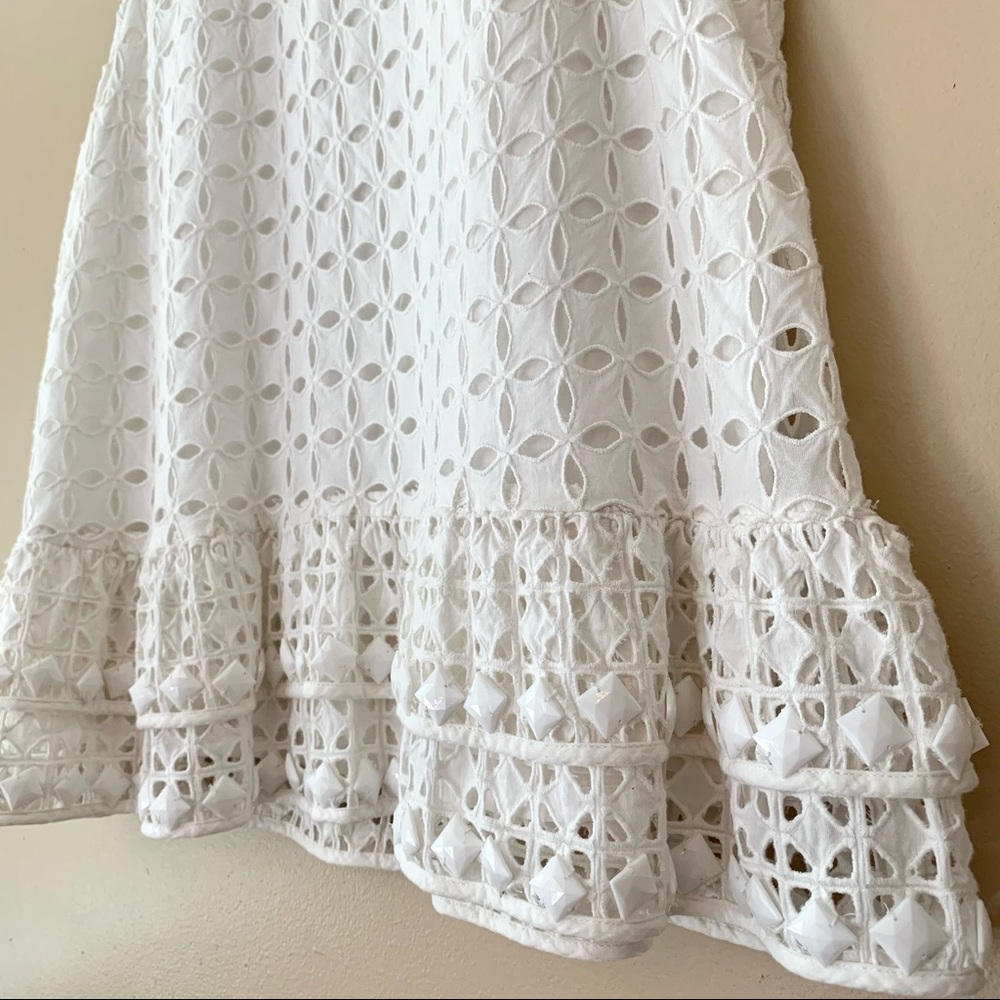 NWT Anthropologie Monika Beaded Eyelet Blouse - Picture 6 of 11